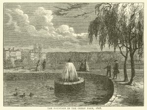 The Fountain in the Green Park by English School