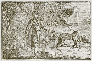 The Fox and the Countryman by English School