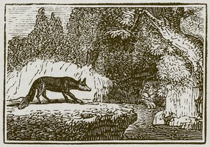 The Fox and the Sick Lion by English School