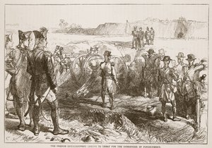 The French Commissioners Coming to Treat for the Surrender of Pondicherry, Illustration from Cassell