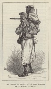 The French in Tonquin, an Arab Soldier on the March, the Fifer by English School