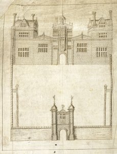 The Front of Wilton House (detail)