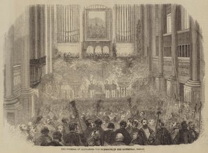 The Funeral of Alexander von Humboldt in the Cathedral, Berlin by English School