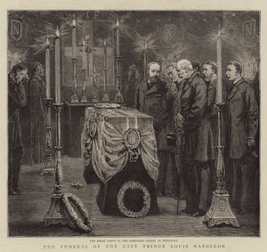 The Funeral of the Late Prince Louis Napoleon by English School