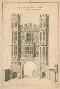 The Gate at Whitehall. Said to Be Designed by Hans Holbein by English School