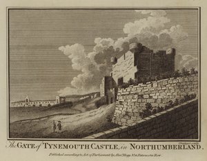 The Gate of Tynemouth Castle, in Northumberland by English School
