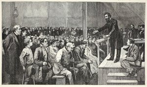 The General addressing a Meeting at the Tent in the Quaker Burial-ground