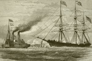 The George Griswold Entering the Mersey by English School