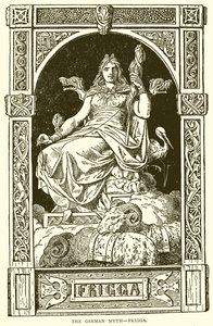 The German Myth--Frigga by English School