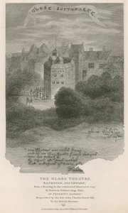 The Globe Theatre, Bankside, Southwark, London by English School
