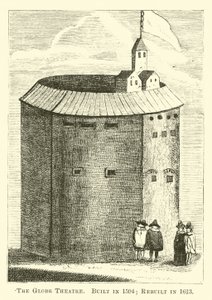 The Globe Theatre, Built in 1594; Rebuilt in 1613 by English School