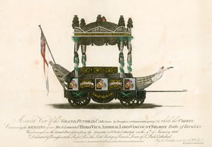 The Grand Funeral Car of Vice Admiral Lord Viscount Nelson by English School