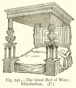 The Great Bed of Ware (Elizabethan) by English School