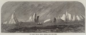 The Great Britain among Icebergs near Cape Horn by English School