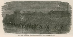 The Great Cab Strike: Scene at the Great Western Railway Station - Passengers in a Storm