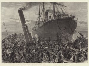 The Great Disaster on the Thames, Collision between the Princess Alice and the Bywell Castle, near Woolwich