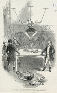 The Great Dutch Equilibrists Bottle Feat at Astleys, from the Illustrated London News, 1846 by English School