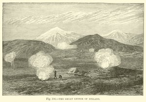 The Great Geyser of Iceland by English School