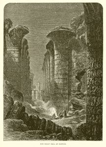 The Great Hall at Karnak by English School