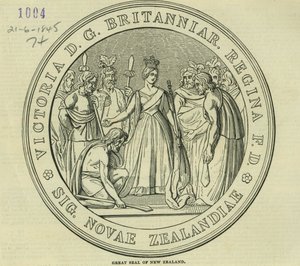 The Great Seal of New Zealand by English School
