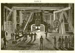 The Great Steam Hammer--Royal Gun Factory, Woolwich by English School