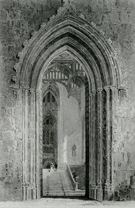 The Great Western Hall Leading to the Grand Saloon, Fonthill Abbey by English School