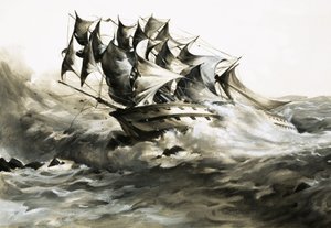 The Grosvenor was laden with a rich cargo when it ran aground off the coast of South Africa