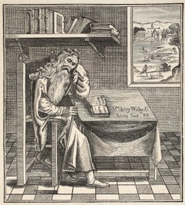 The Grub Street Hermit, from a picture published by Richardson, 1794 by English School
