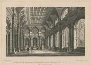 The Hall About to be Erected for the Clothworkers Company, Mincing Lane by English School