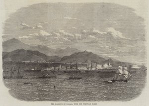 The Harbour of Callao, with the Peruvian Fleet
