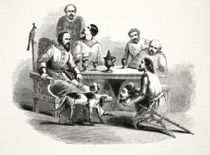 The Head of Llewelyn Brought to Edward at Conway Castle by English School