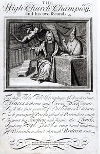 The High Church Champion and his Two Seconds by English School