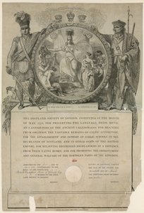 The Highland Society of London. Instituted 1778 by English School