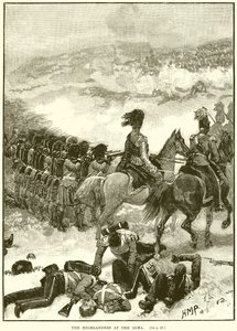 The Highlanders at the Alma by English School