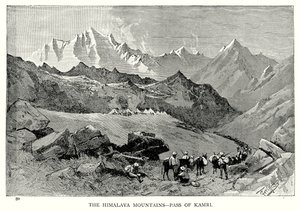 The Himalaya Mountains – Pass of Kamri by English School