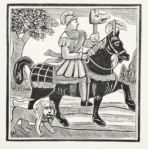 The History of Guy, Earl of Warwick, illustration from Chap-books of the Eighteenth Century by John Ashton, pub. 1882 by English School