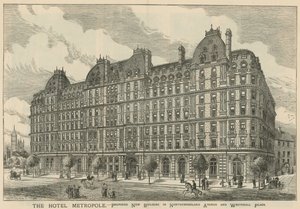 The Hotel Metropole, proposed new building in Northumberland Avenue and Whitehall Place by English School