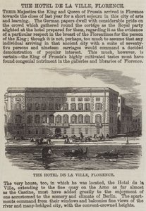 The Hotel de la Ville, Florence by English School