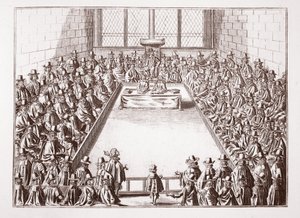 The House of Commons, from a 1648 print by English School