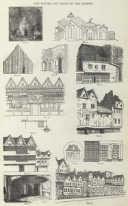 The Houses and Shops of Old London (engraving)