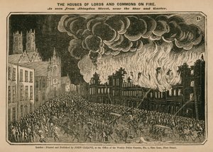 The Houses of Lords and Commons on Fire