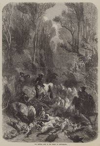 The Imperial Hunt in the Forest of Fontainbleau by English School