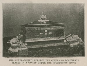 The Imperial Institute: The silver casket by English School