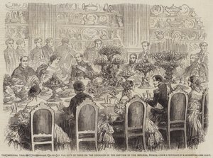 The Imperial Table at the Banquet given by the City of Paris on the Occasion of the Baptism of the Imperial Prince by English School