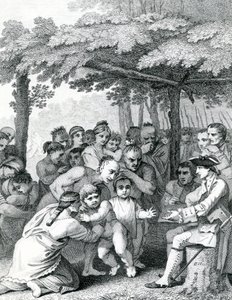 The Indians Delivering Up the English Captives to Colonel Bouquet Near His Camp at the Forks of Muskingham in North America by English School