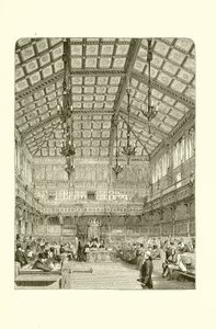 The Interior of the House of Commons by English School