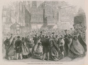 A scene near the eastern dome on the closing day