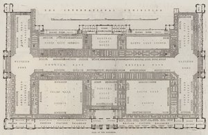 The International Exhibition, Plan of the Galleries by English School