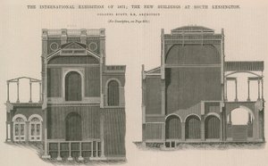 The International Exhibition of 1871: The New Buildings at South Kensington by English School