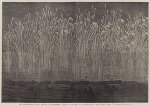 The International Naval Festival at Portsmouth, Flight of Rockets and Illumination of the Allied Fleets at Spithead
